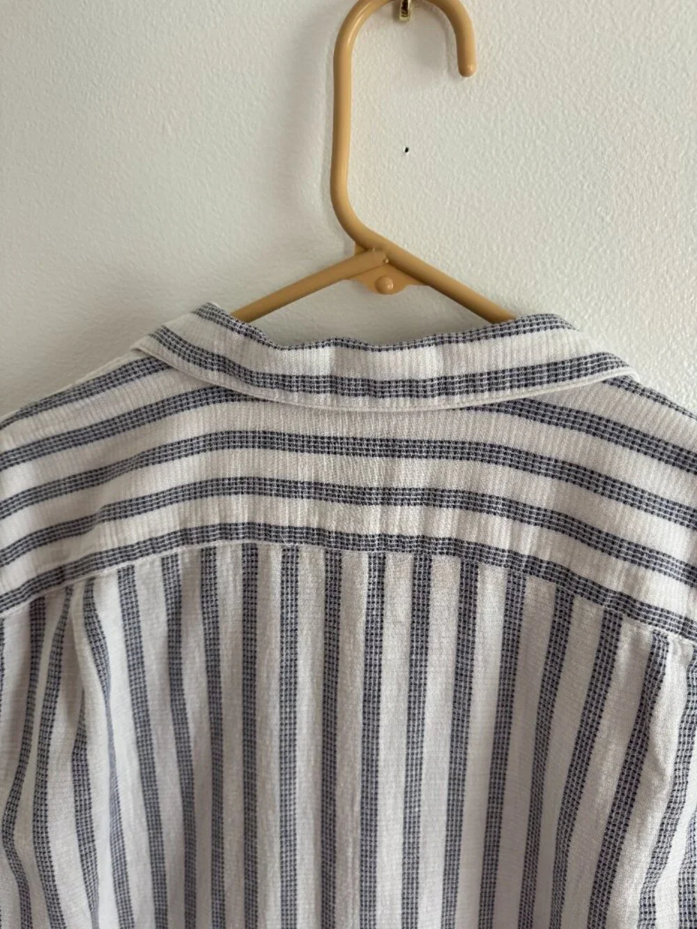 Men's J.Crew Stripe Button Down Tee Short L